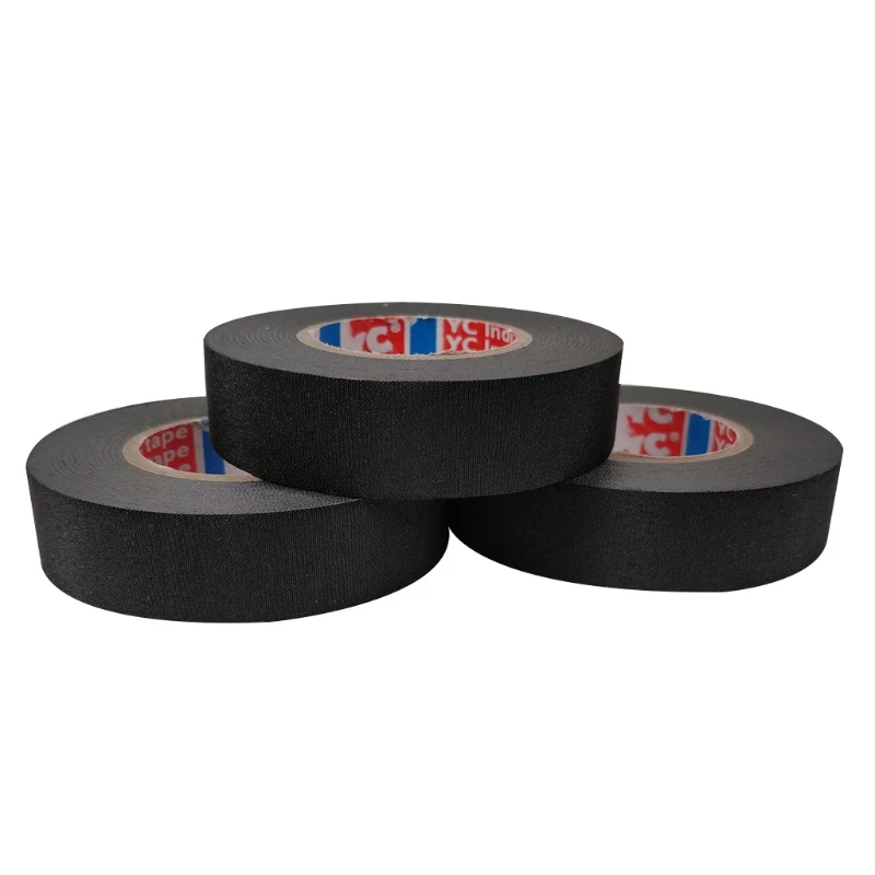 

Wire Loom Harness Tape Wiring Harness Cloth Tape, Black Adhesive Fabric Tape