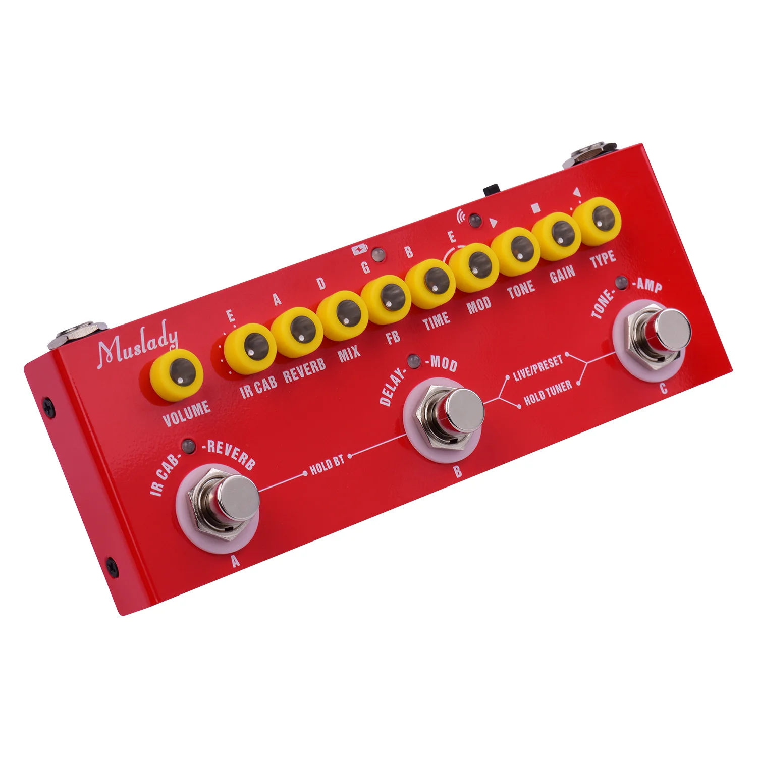 tragbare multi funktionale elektrische gitarre kombinierten effekte pedal gebaut in batterie mit aufnahme audio interface funktion free global shippin