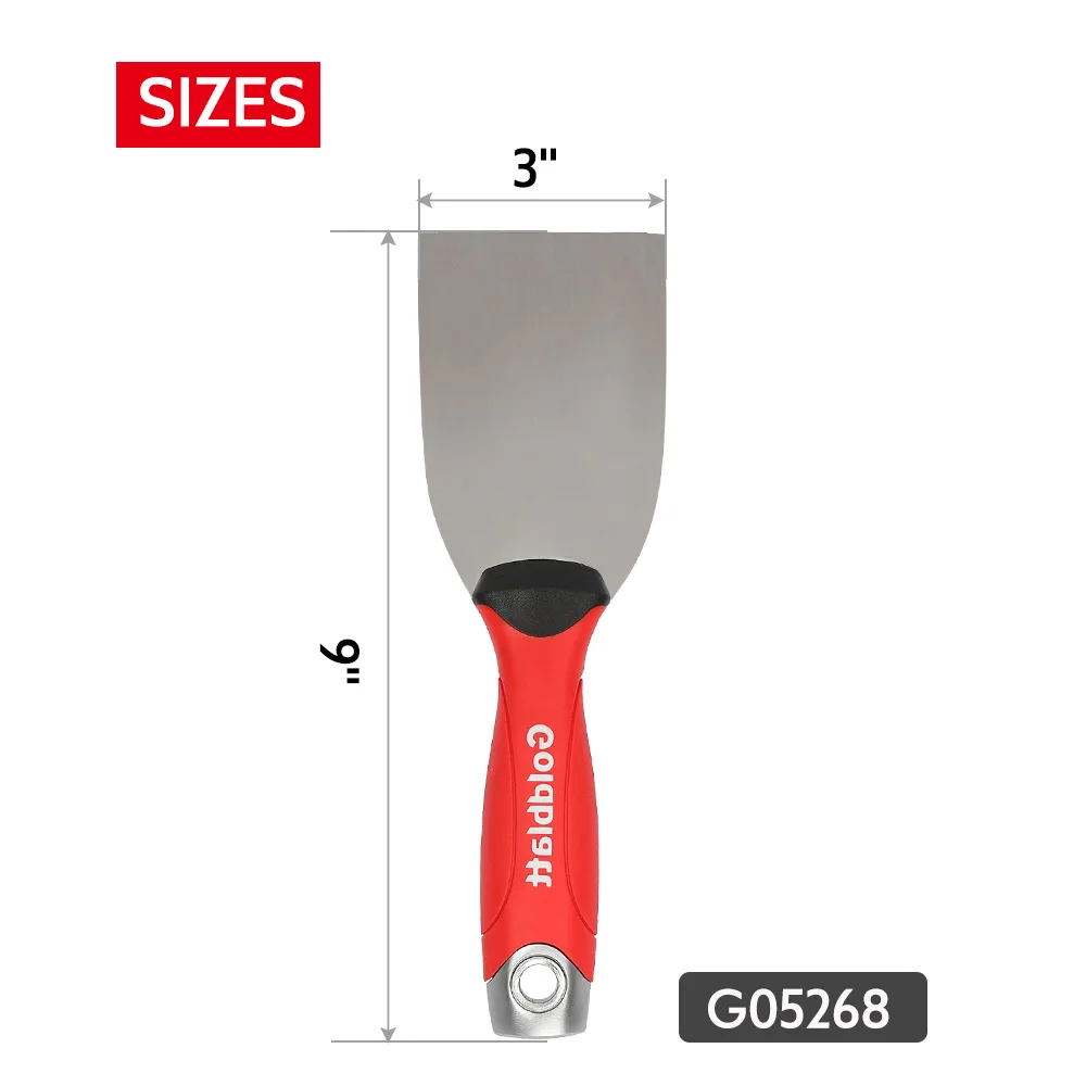 BRAKEMAN 3 INCH 1/2/3 Pieces Carbon Steel Putty Knife Household Perfect for Drywall Spackle Taping Scraping Paint