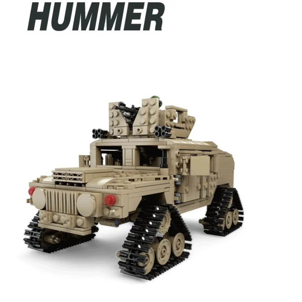 2 в 1 1463 шт Kazi военный леголисс Танк Hummer Technic строительные блоки фигурки M1A2 ABRAMS