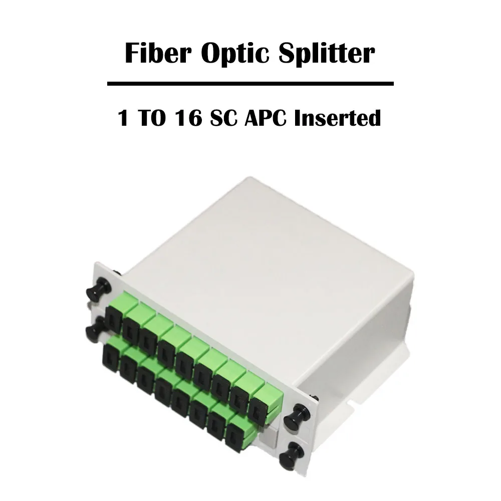 1 до 16 SC UPC/SC APC SM вставляемый волоконный сплиттер 1x16 одиночный режим для