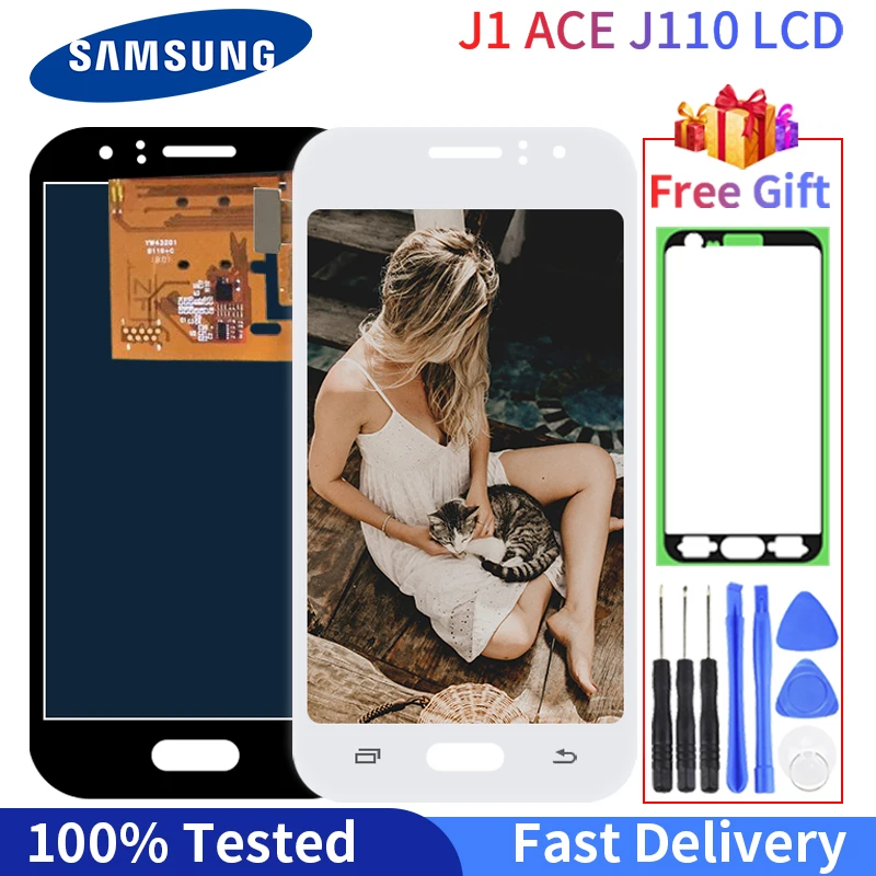 100% протестированный хорошо работающий ЖК дисплей для Samsung Galaxy J1 Ace J110 J110F J110H J110M