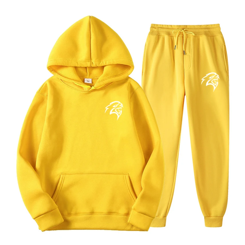 

2021 new classic hooded sweatshirt O-neck wolf head print loose oversized Dalian hoodie hip-hop cotton men and women