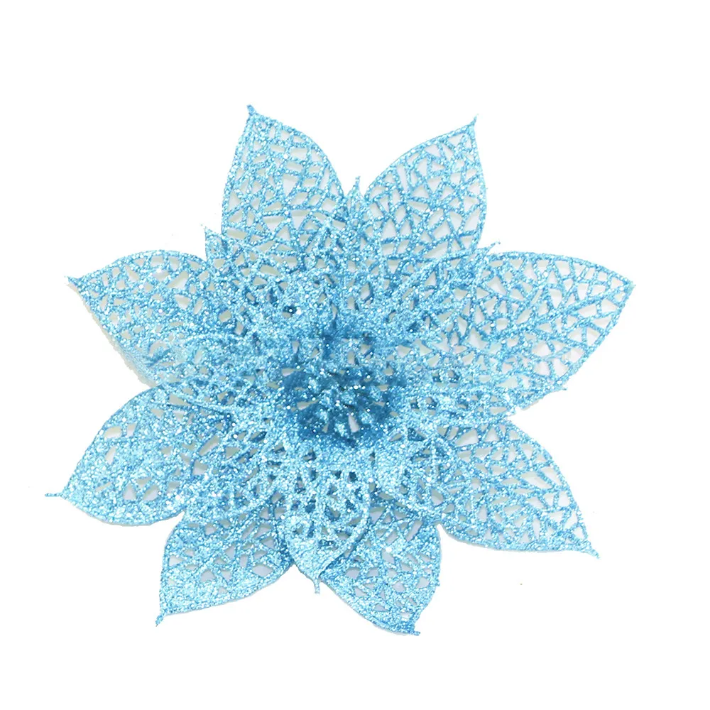 10 шт./компл. рождественские украшения в виде цветов Рождественская елка Декор