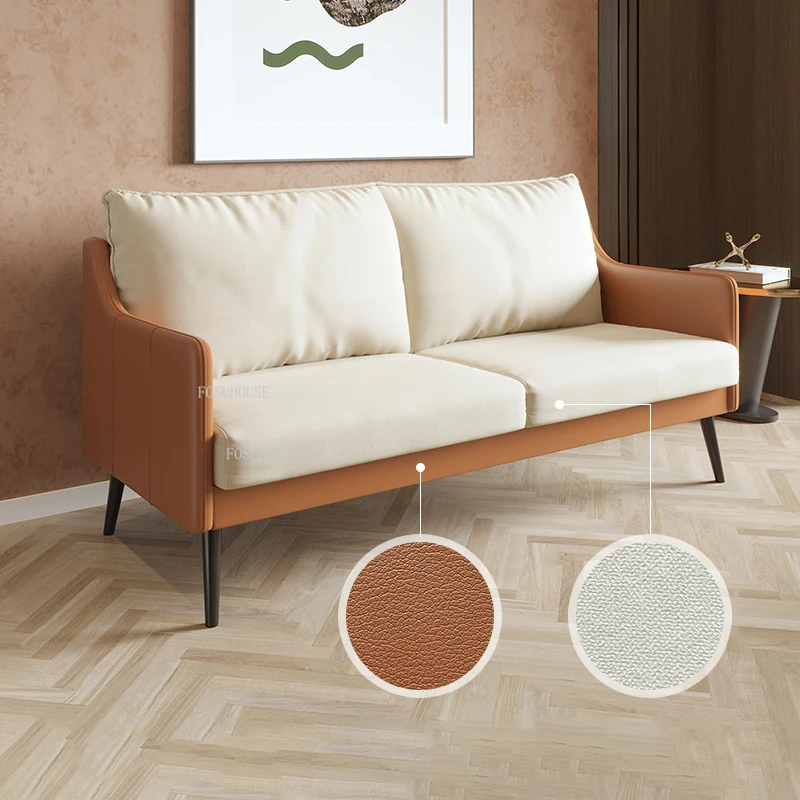 Диван-подлокотник тканевый для гостиной простая современная мебель в