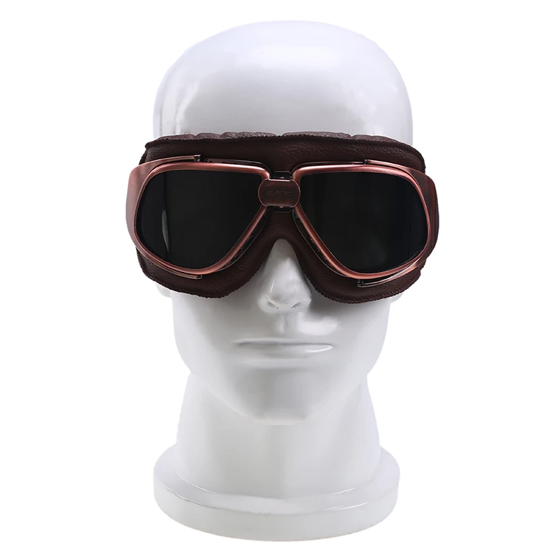 Posbay кожаная оправа прозрачные очки для мотоцикла лыжные скейты пилота