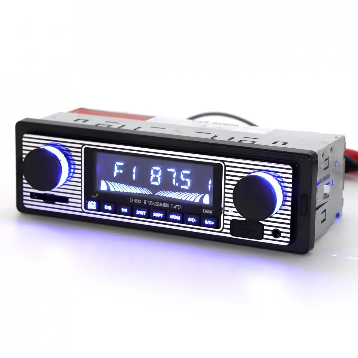 12V Bluetooth автомобильный Радио MP3 плеер стерео аудио Поддержка FM USB SD MMC AUX с пультом