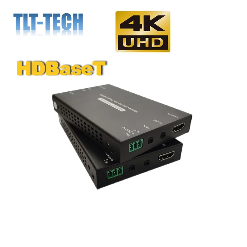 100M 4K Pro HD-BaseT HDMI Extender Kit IR With RS232 HDCP 4096*2160@30Hz over cat5 cat6 cat7