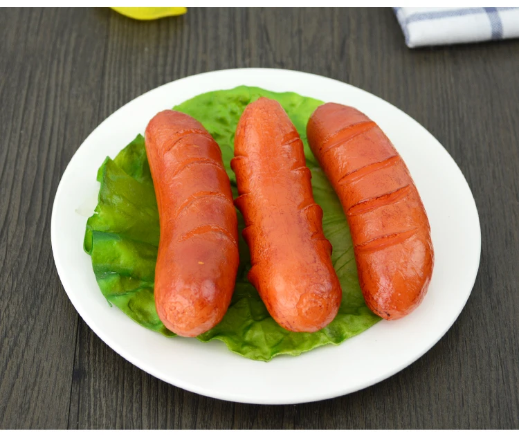 1 шт Искусственный Еда s ПВХ моделирования колбаса горячая собака бутафория