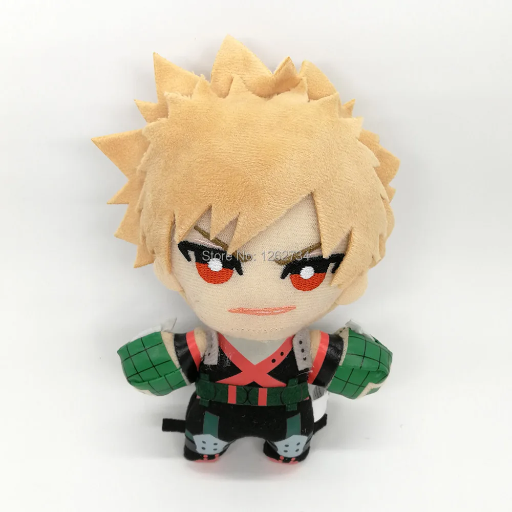 A BakugouKatsuki15cm 4-15 см My Hero Academy Bakugou Katsuki Todoroki Shoto Midoriya Izuku плюшевый брелок брошь значок с мешком фигурка игрушка TYQQ - Цвет: A BakugouKatsuki15cm