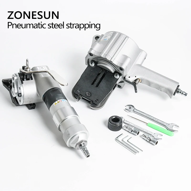 ZONESUN KZS-40/32 Penumatic стальная лента упаковочные инструменты пневматическая упаковщик
