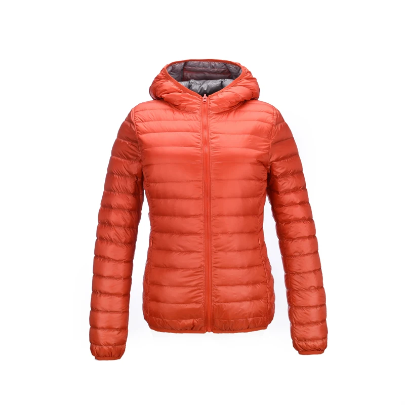 

Manley Arty New Ultra Light Down Woman Hooded Jacket Double Side Reversible Jackets Plus Size 4XL Feather Jackets Women