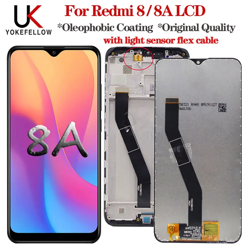 ЖК дисплей для Redmi 8a дигитайзер в сборе сменный экран Xiaomi 8A 8|Экраны мобильных