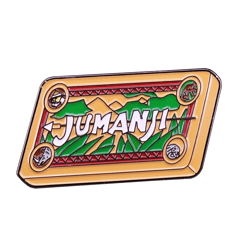 Шахматная настольная игра Jumanji булавка на лацкан значок приключений забавный