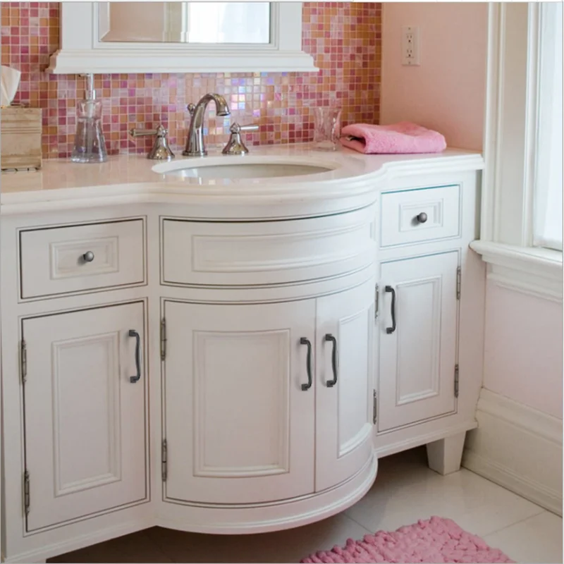 1 шт. ручки для шкафа жемчужно-серого цвета