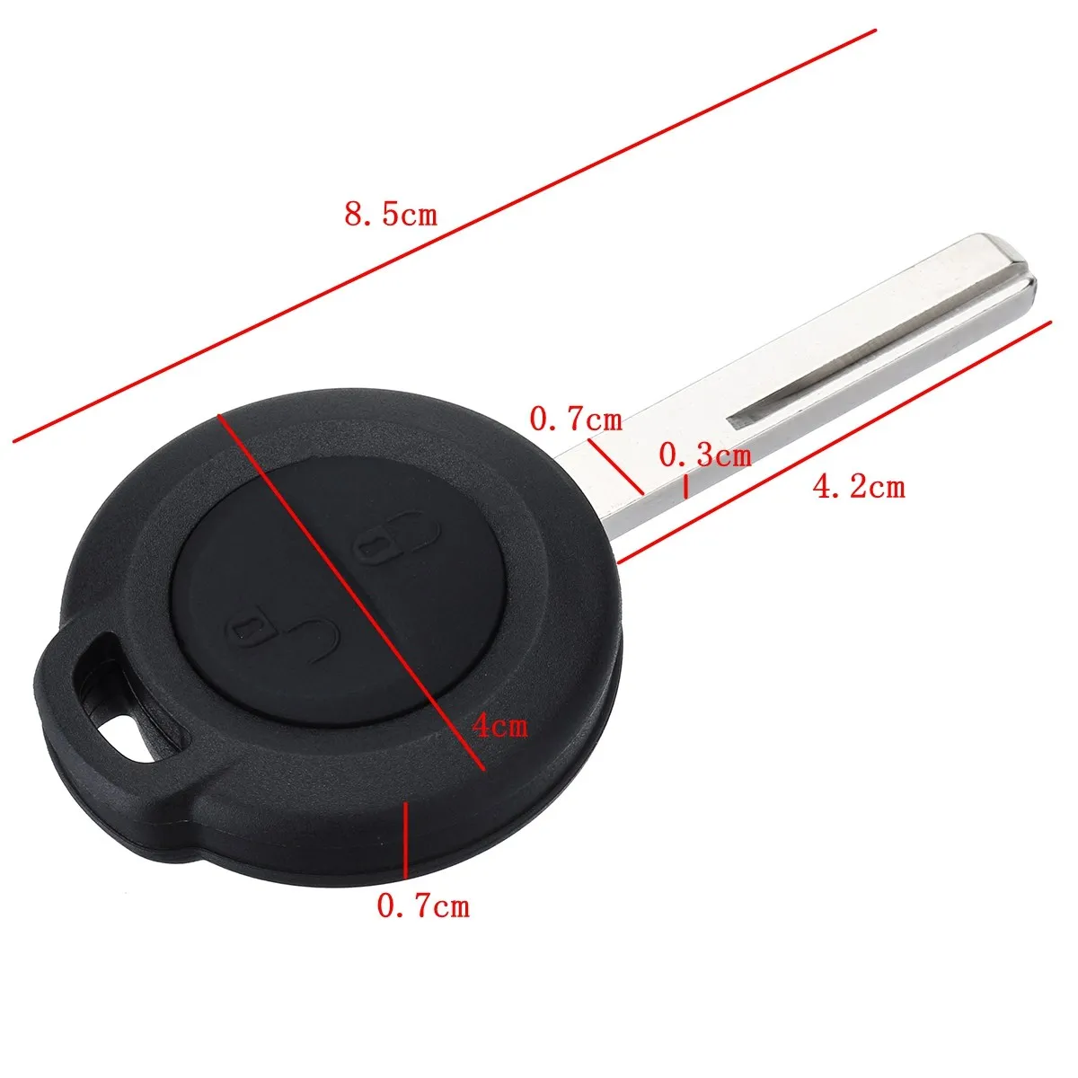 Горячая продажа 2 кнопки открытый замок автомобильный брелок дистанционного