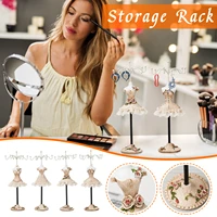 lady storage rack mannequin jewelry holder earring display stand mini rotating jewelry shelf home decoration desktop decor gifts