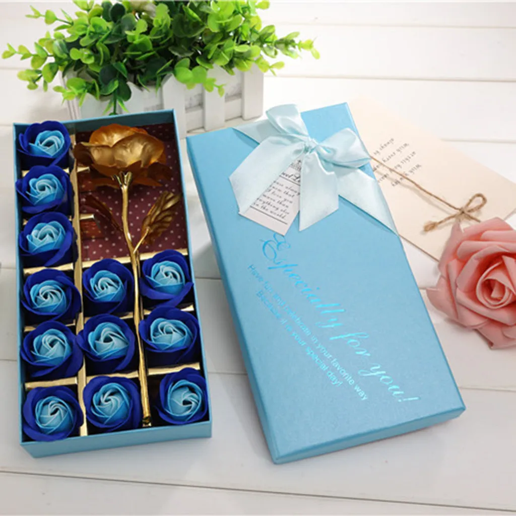 Розовое Мыло Цветок свадебное оформление коробки Лучший подарок фестиваль