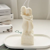 large hug couple sculpture candle silicone mold for handmade desktop decoration gypsum resin aromatherapy candle silicone mould