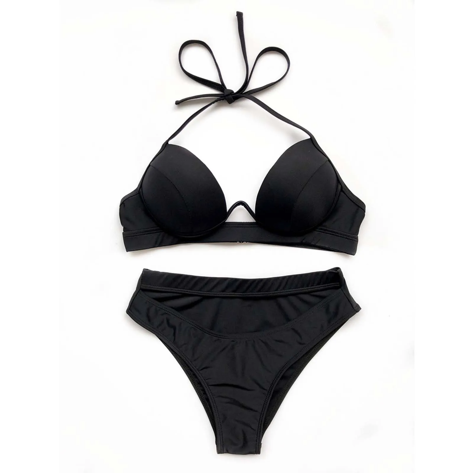 

Women's swimsuit 2021 One Steel Support Bikini Set Push Up Swimsuit Beachwear Padded Swimwear biquini sexy swimsuit