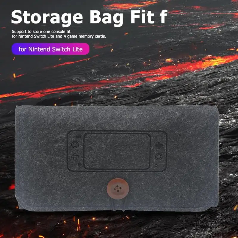 Мягкие сумки из войлока для хранения консоли Nintendo Switch Lite переноски аксессуаров NS