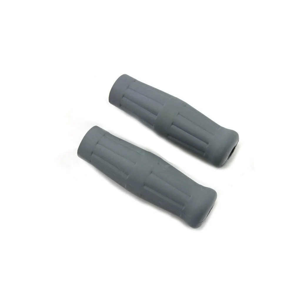 

Gray rubber cola bottle style suitable for motorcycles