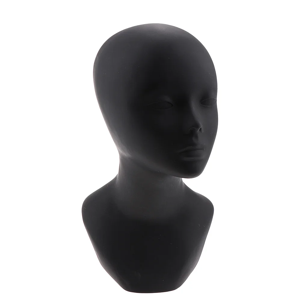 

20 inch Unisex Wig Display Mannequin Head Stand Model Lightweight PVC Hat Headset Scarf Display Manikin Head
