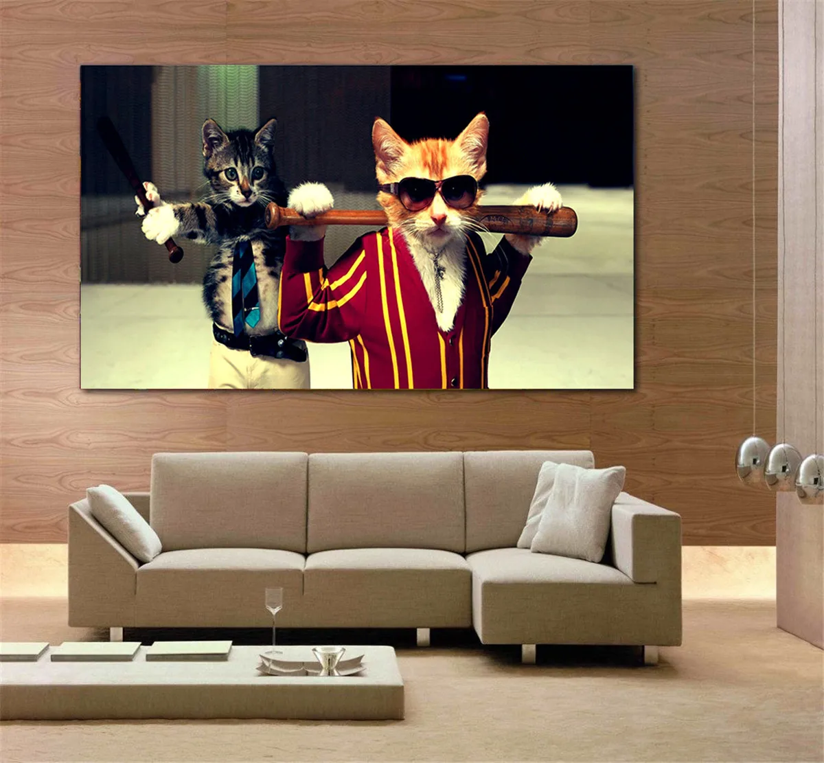 Забавные Critters современный минималистским художественных работ кофе Wall-Art декора