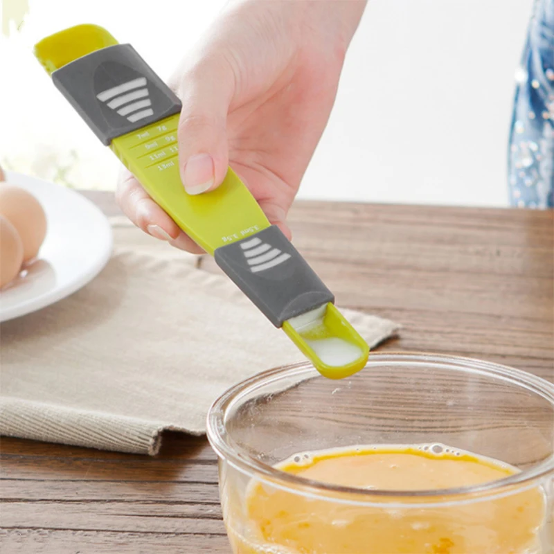 Пластиковый мерный Совок с регулируемой шкалой 1 шт. творческие кухонные