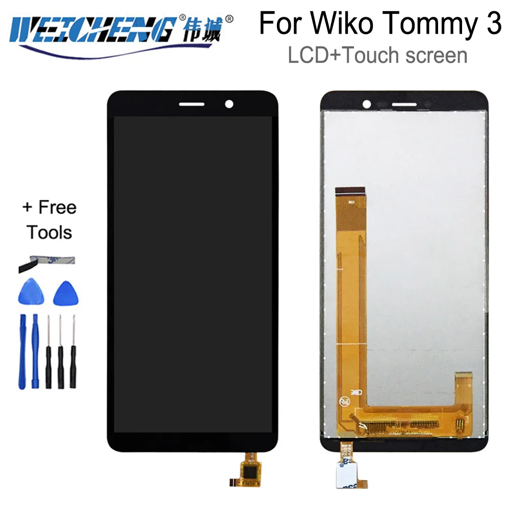 Для ЖК-дисплея Wiko Tommy 3 + дигитайзер с сенсорным экраном запасные части для черный