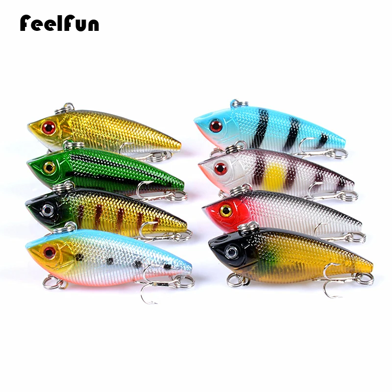 FeelFun VIB рыболовные приманки 1 шт. 50 мм 6 5 г Тонущая Джеркбейт вибрационные воблеры