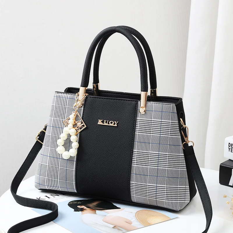 

women beading pendant handbag ladies embossed shoulder bag ladies Messenger bag hairball bags high quality bag