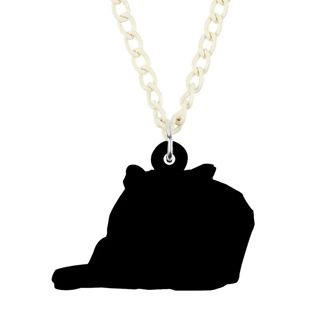 Bonsny акриловые рождественские подарки для чихуахуа, собаки, сумка, ожерелье, подвеска на цепочке, ювелирные изделия в виде животных для женщин, девочек, подростков, детские подарочные аксессуары