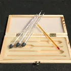 Набор из 4 спиртометров, Ареометр, тестер от 0 до 100% спирта + термометр для вина метров, винтажный измеритель концентрации спирта