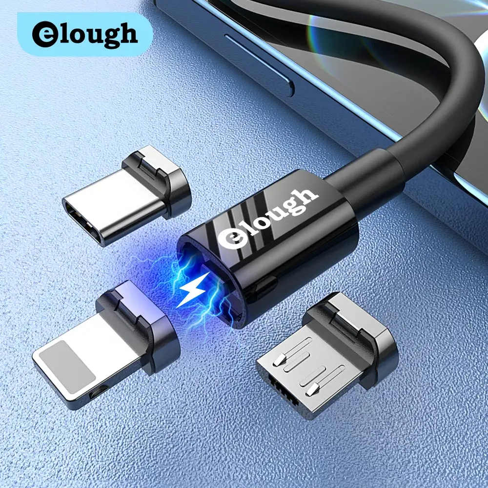 Зарядное устройство Elough с Micro USB-кабелем зарядный шнур магнитом для iphone 11 12 Oneplus
