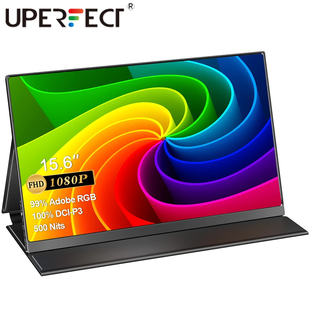 Портативный монитор UPERFECT QLED 15 6 дюйма IPS экран USB Тип C HDMI мобильный дисплей для PS4