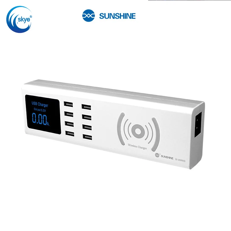 

SUNSHINE SS-309WD USB Charger 8 Port Multi Quick Charge Mobile Phone Chargers Adapter Fast Charging Station for Iphone Tablet