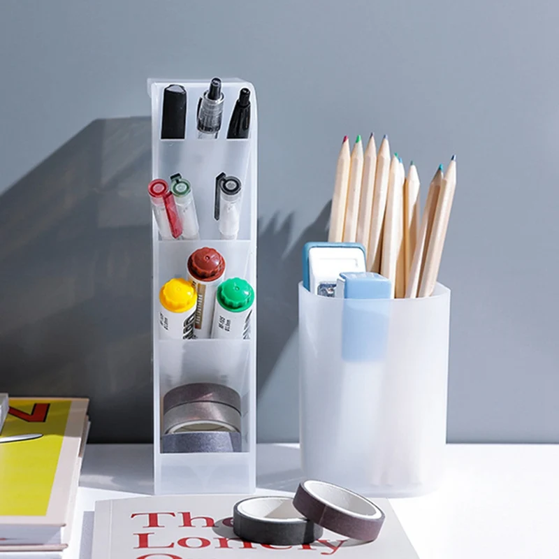 Creative Multi-function 4 Grids Desktop Storage Box Case Make Up Cosmetic Holder Desk Pen Pencil Organizer | Дом и сад