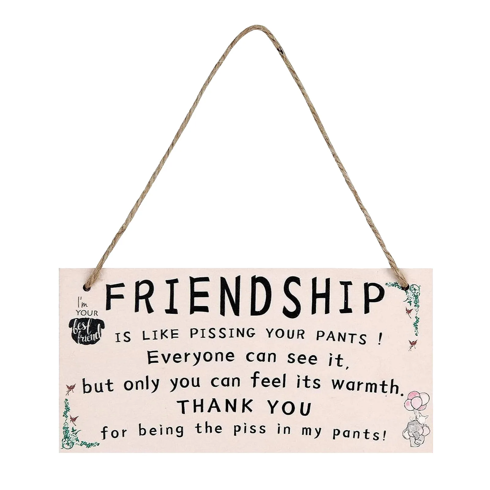 

Деревянный налет с надписью «Best Friend» для подарка на день рождения