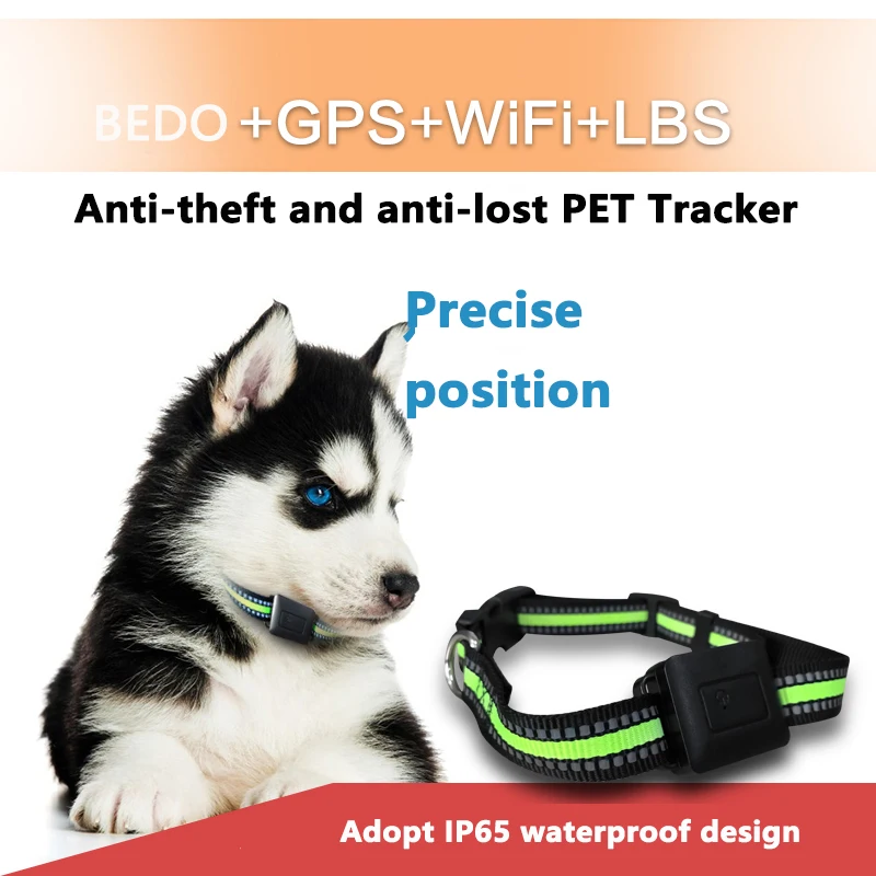 

Smart GPS Pet Tracker GSM Pet Position Collar IP65 Protection Positioning Mode Geo-Fence SOS Realtime Tracker Anti-Lost Tracking