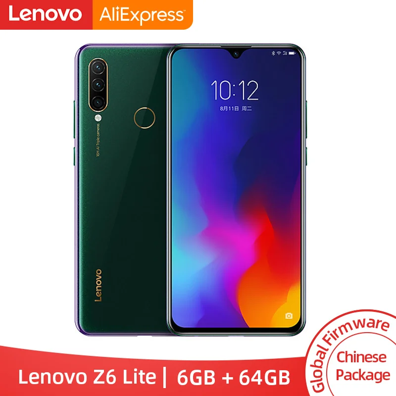 Смартфон lenovo Z6 Lite с глобальной прошивкой 6 ГБ 64 Восьмиядерный процессор Snapdragon 710