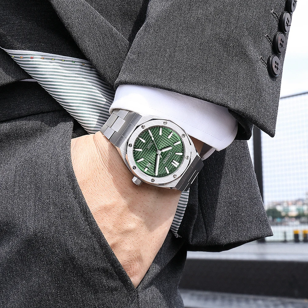 

CADISEN Men Mechanical Wristwatches Automatic Watch for Men NH35A Watch Top Brand Luxury Watch Sapphire Glass 100M Waterproof