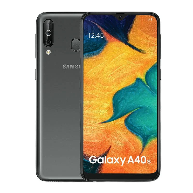 Black Мобильный телефон samsung Galaxy A40s, 6 ГБ ОЗУ, 64 Гб ПЗУ, 6,4 дюймов, 4G LTE, Android, мобильный телефон, 5000 мАч, смартфон - Цвет: Black