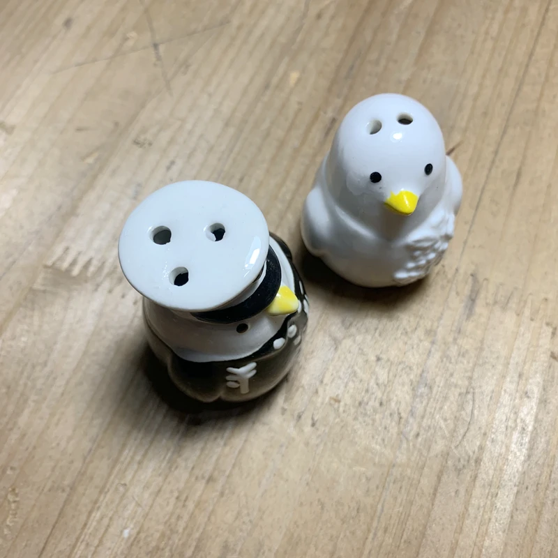 Free Shipping By Fast Delivery Navy Dress Penguin Couple Ceramic Birds Salt &amp Pepper Shaker Factory Directly Sale Wholesale | Дом и сад