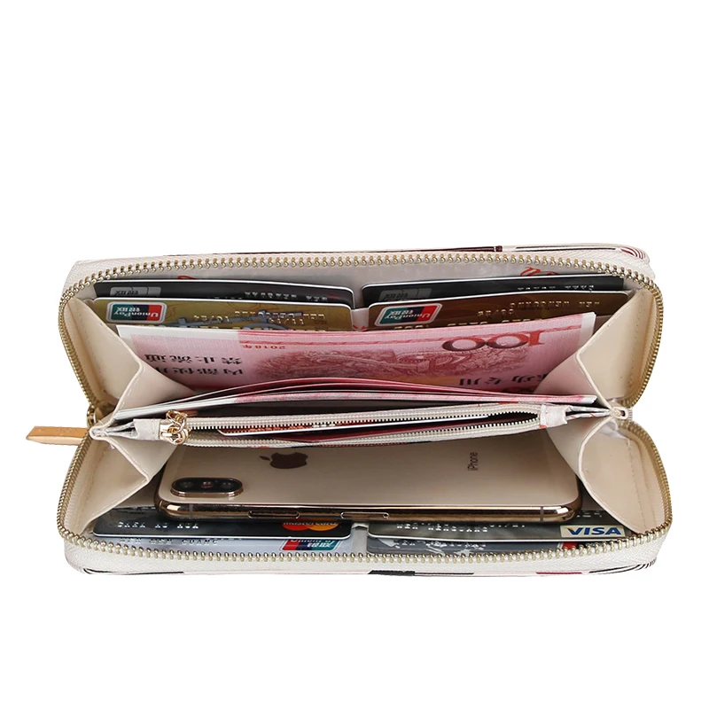 Feral Cat женские кошельки на молнии розовый телефон карман кошелек держатель для