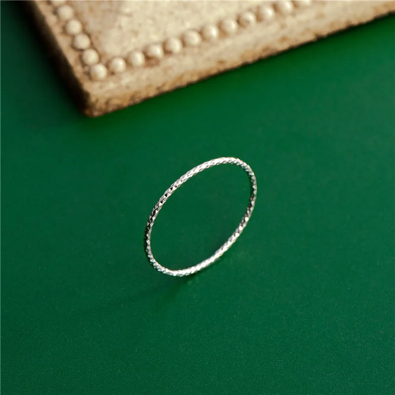 

Real 925 Sterling Silver Sparkling Rings For Women Fashion Open Adjustable Finger Rings Jewelry Gift