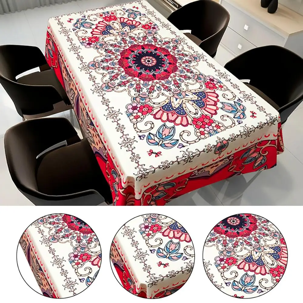 Мандаловые скатерти полиэфирные для столов и вечерние мероприятий домашний