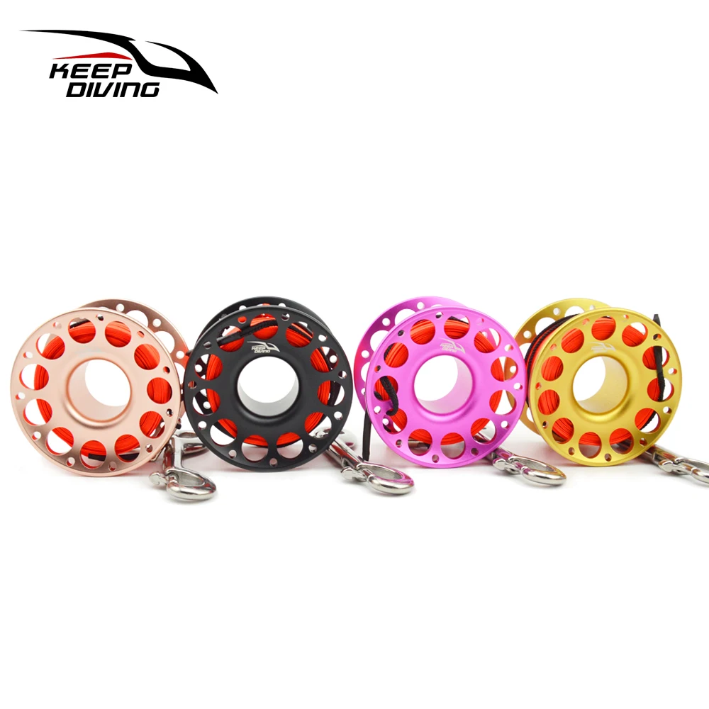 Катушка из алюминиевого сплава для подводного плавания 15 м/30 м двухсторонний
