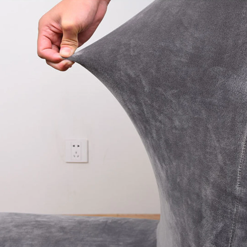 Бархатный Чехол для стула эластичный офиса свадьбы столовой 5 цветов|Чехлы на