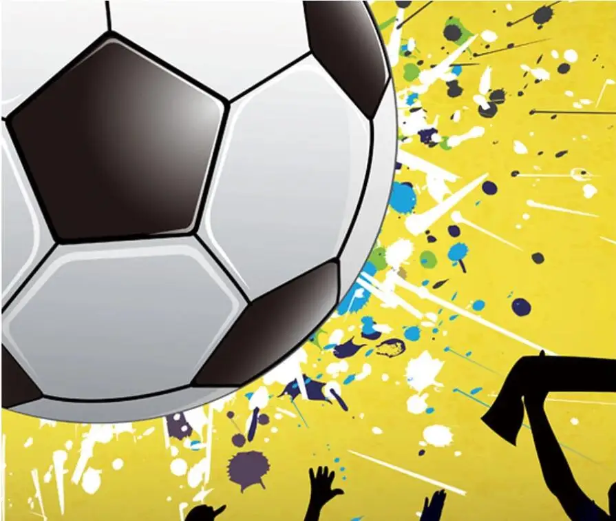 Milofi на заказ большие 3D бар КТВ рейв вечерние фон стены футбольной тематикой